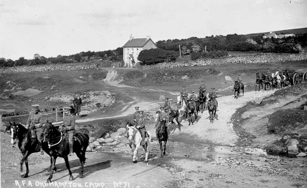 1st South Midland Brigade, RFA (TF), Okehampton Camp, Devon, 1912