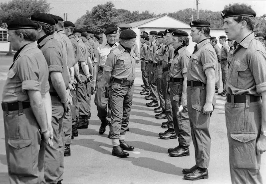 266 (GVA) O.P. Bty R.A. (V), Fremington Camp, 1975