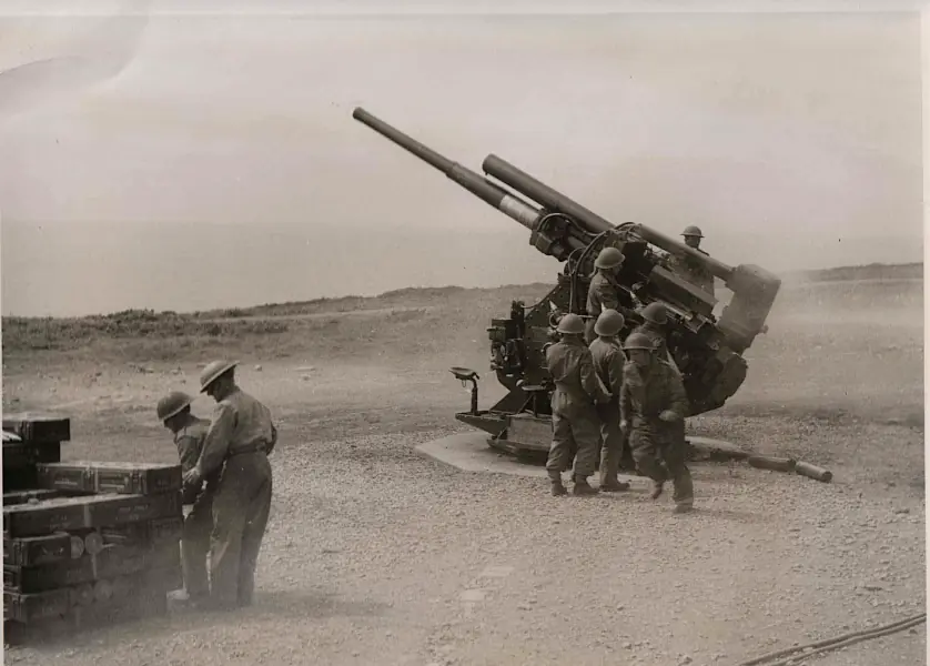 3.7inch medium anti-aircraft gun