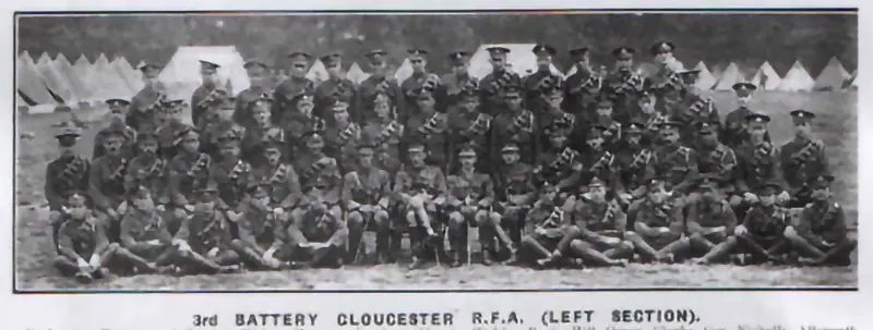 3rd Glos Bty RFA (T) - Left Section