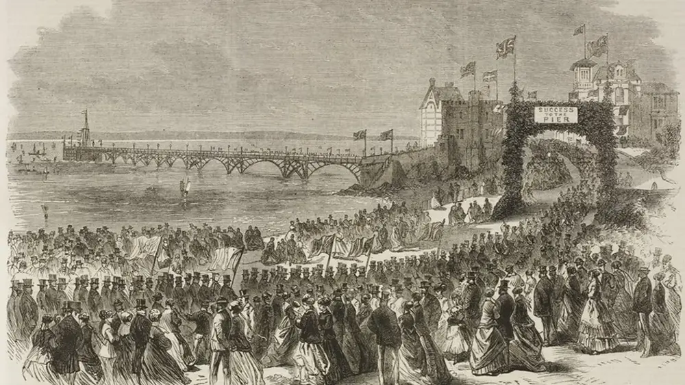 The opening of Clevedon Pier, 29 March 1869