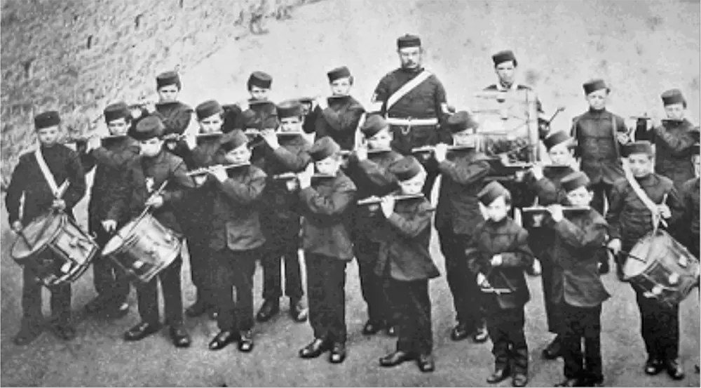 Gloucestershire Volunteer Artillery Drum and Fife Band.