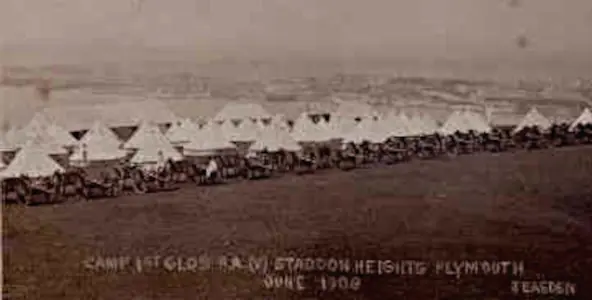 GVA tents at Staddon Camp, June 1908