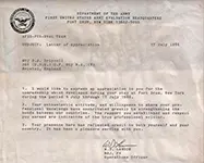 Training with US National Guard - Letter of Appreciation