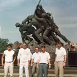 Training with US National Guard - Iwo Jima Memorial, Arlington Ridge Park in Virginia